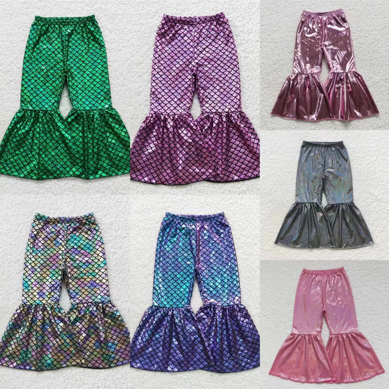 Wholesale Baby Girl Holographic Spandex Trousers Children Clothes Kids Infant Bell Bottom Pants Toddler Spring Fall Clothing
Wholesale Baby Girl Holographic Spandex Trousers Children Clothes Kids Infant Bell Bottom Pants Toddler Spring Fall Clothing