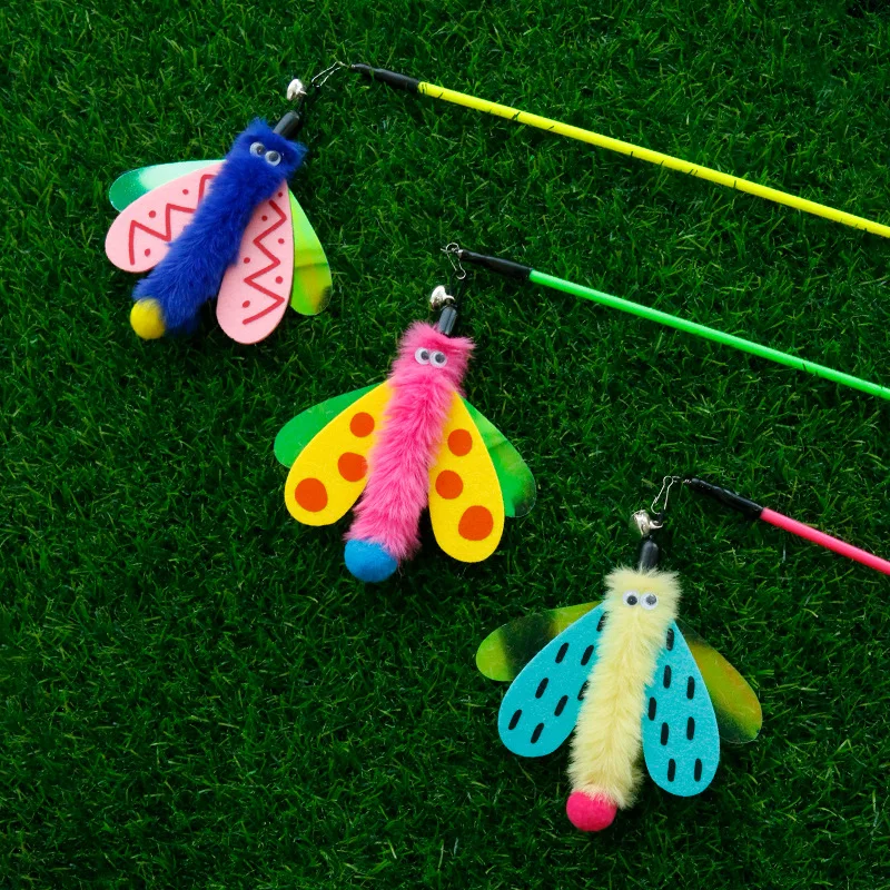 Pet Cat Toys Interactive Funny Insect Cat Stick Toy for Kitten Playing Teaser Wand Toy Cat Supplies Pet Products for Cats
Pet Cat Toys Interactive Funny Insect Cat Stick Toy for Kitten Playing Teaser Wand Toy Cat Supplies Pet Products for Cats