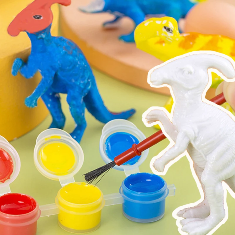 

DIY Раскрашивание 3D живопись игрушка ПВХ динозавр Птерозавр стенгозавр модель Рисование граффити детские игрушки