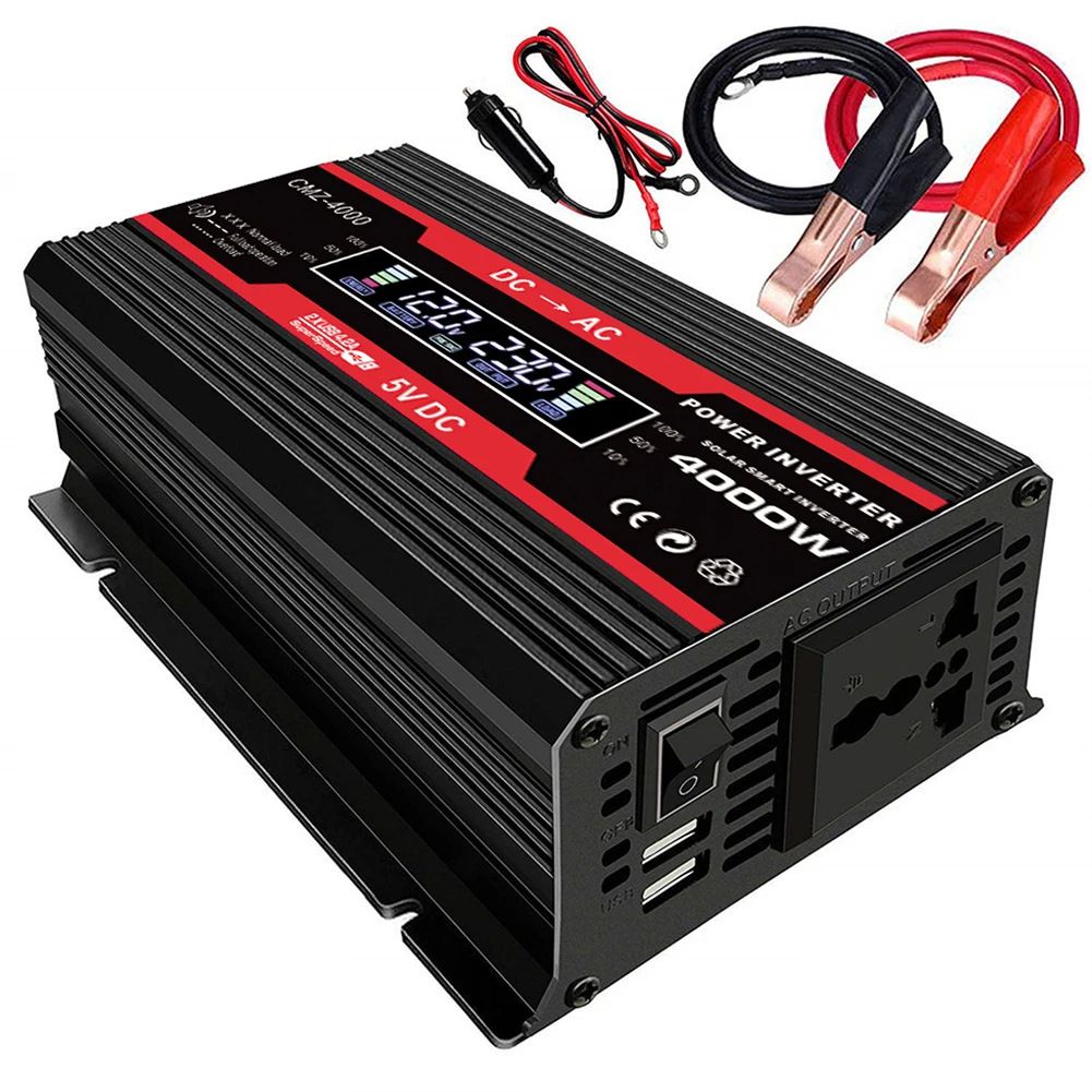 12V 1x Power Inverter Universal 300W AC 110V AC 220V Battery Clip DC 10.5V-15V English Manual Lighter Plug Durable
12V 1x Power Inverter Universal 300W AC 110V AC 220V Battery Clip DC 10.5V-15V English Manual Lighter Plug Durable