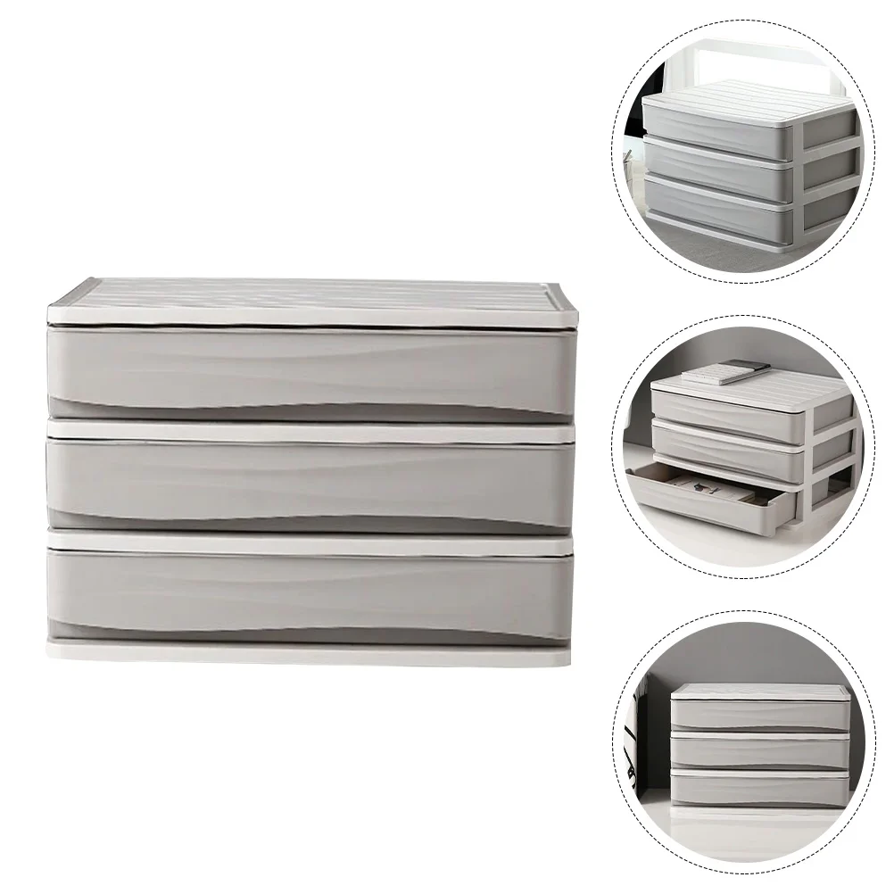 

Office Desktop Storage Drawers Sundries Organizer Cabinet Multi-layer Container Document Plastic Holder File