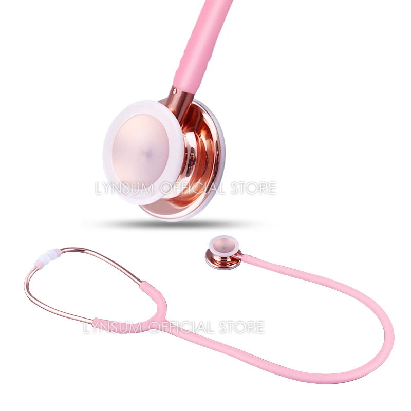 

Розовый Профессиональный кардиологический эстетоскоп с двойной головкой, милый медицинский доктор, медсестра, студенческий врач, клинический стетоскоп, инструмент