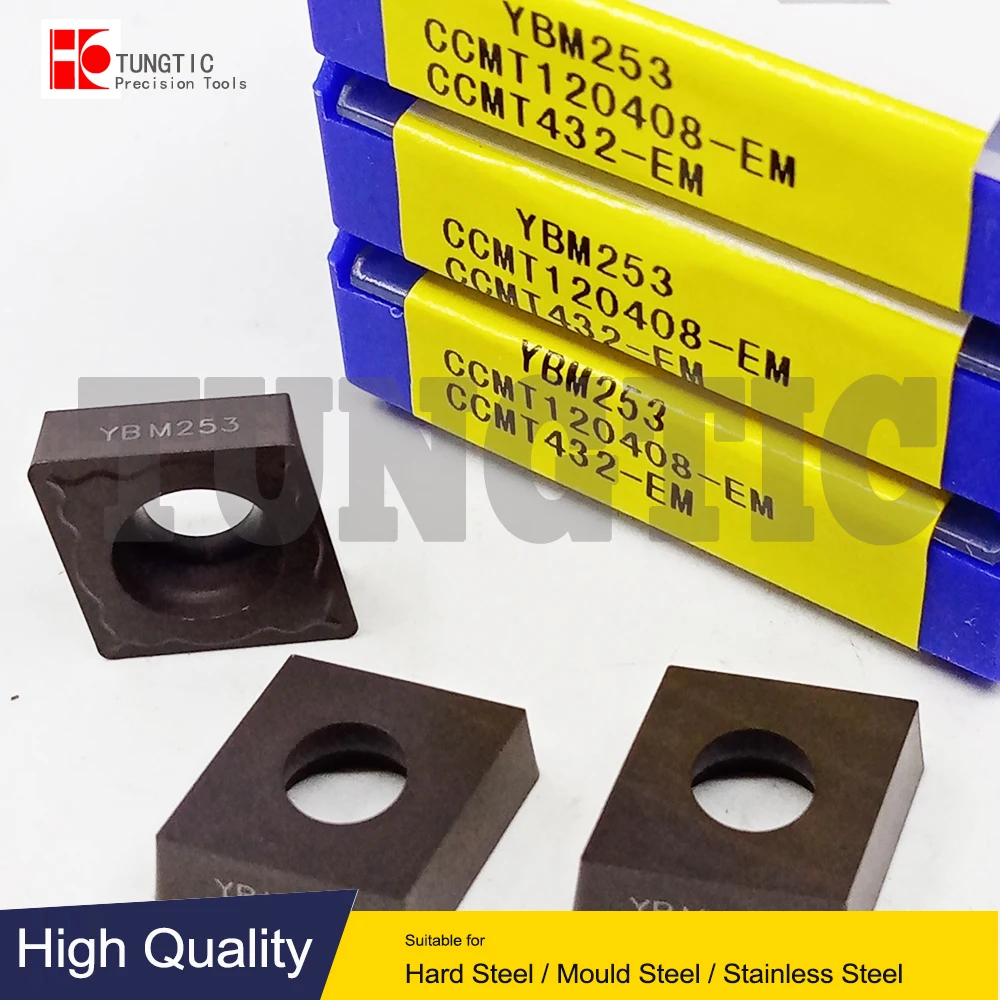 CCMT120408-EM YBM253 Milling Cutter CNC Tools Insert Lathe Machining Tools Lathe Cutting Tool Metal Turning Tools CCMT 120408
CCMT120408-EM YBM253 Milling Cutter CNC Tools Insert Lathe Machining Tools Lathe Cutting Tool Metal Turning Tools CCMT 120408