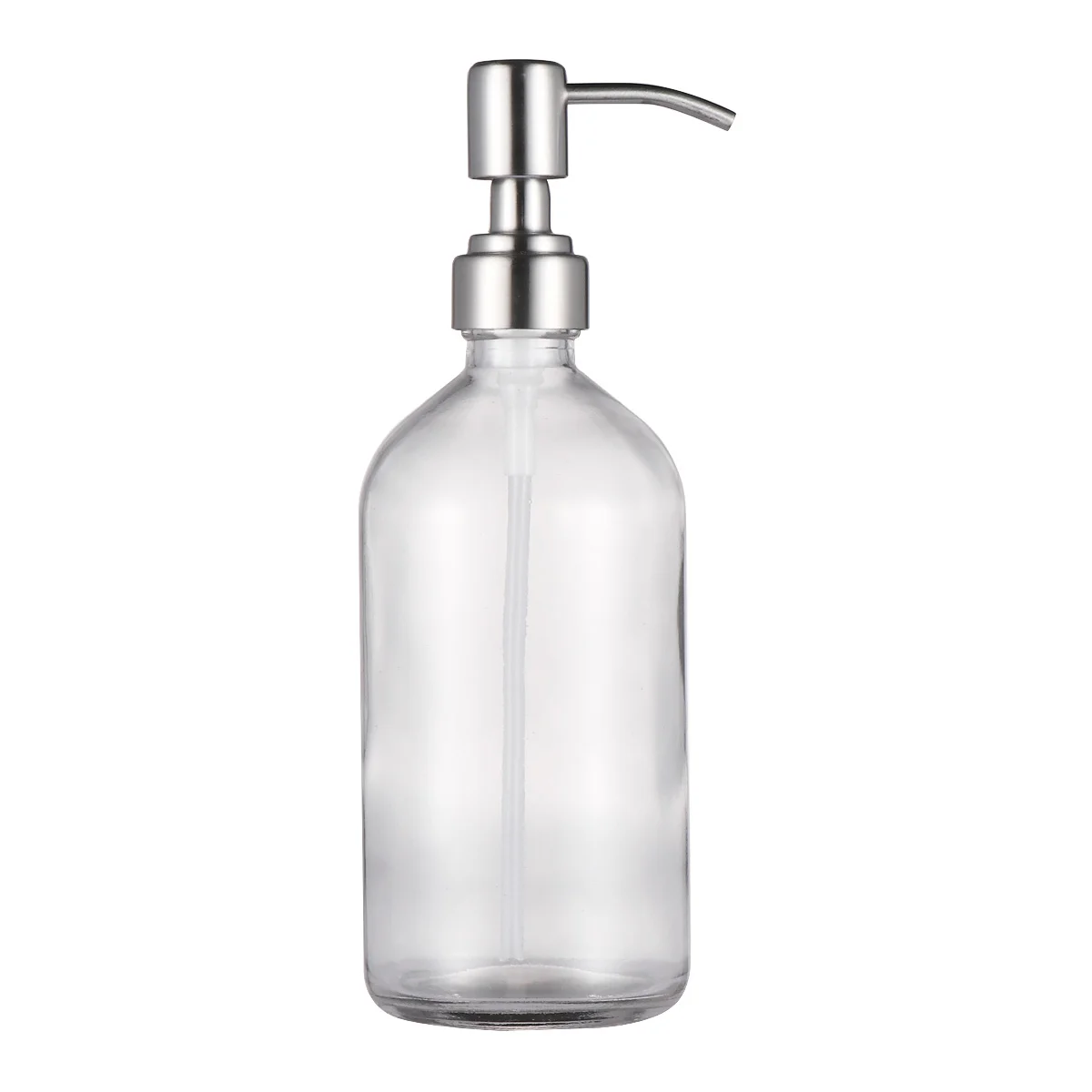 

Glass Shampoo Empty Lotion Container Pump Bottle Refillable Glass Bottle For Shampoo Shower Gel Liquid Soap Dispensers (500ml)