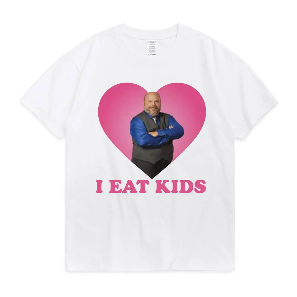Funny Bertram Eats Kids T Shirt I Eat Kids Heart Short Sleeve T-shirts Men Women Summer Pure Cotton Casual T-shirt Streetwear
Funny Bertram Eats Kids T Shirt I Eat Kids Heart Short Sleeve T-shirts Men Women Summer Pure Cotton Casual T-shirt Streetwear