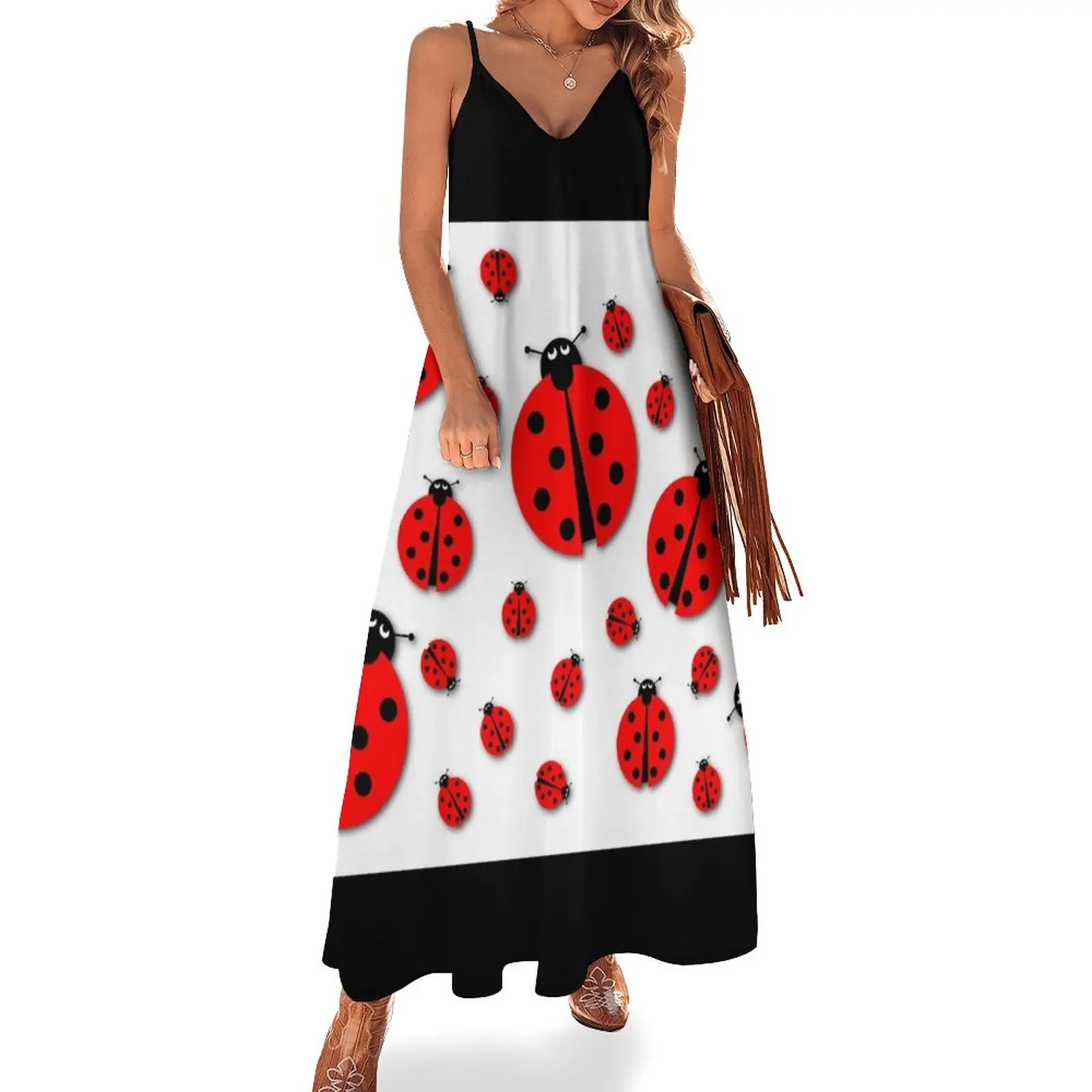 

Many Ladybugs Shadows Sleeveless Dress women party dresses birthday dress evening dresses women wedding dresses for woman