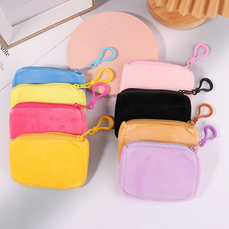 Cute Candy Color Plush Coin Purse Women Minimalist Square Change Pouch Wallet Headphone Bag Key Holder Women's wallet 
Cute Candy Color Plush Coin Purse Women Minimalist Square Change Pouch Wallet Headphone Bag Key Holder Women's wallet