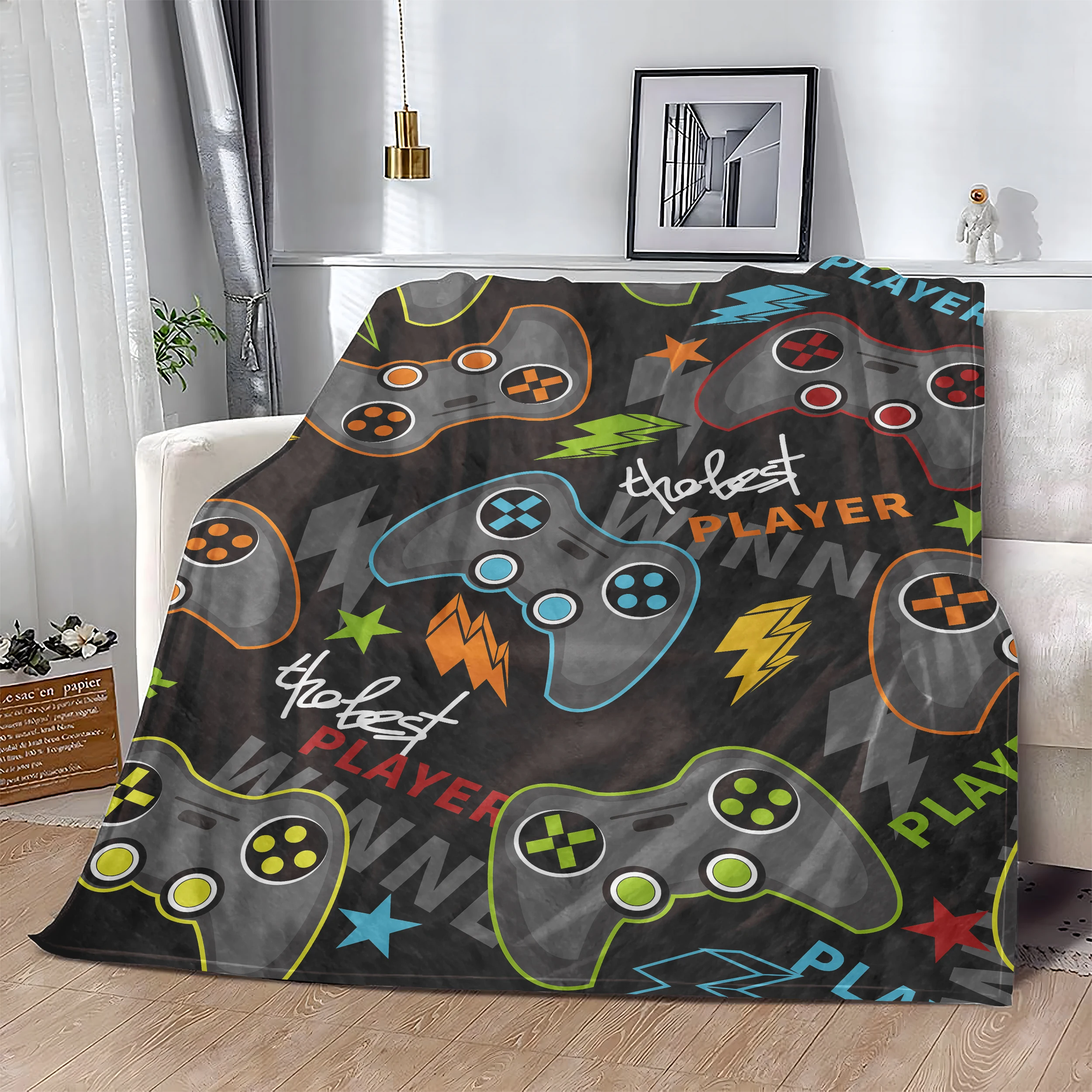 Game consoles, soft and cosy computer game controller blankets, warm and cosy game mats, gift bedding, sofa beds, camping blanke
Game consoles, soft and cosy computer game controller blankets, warm and cosy game mats, gift bedding, sofa beds, camping blanke