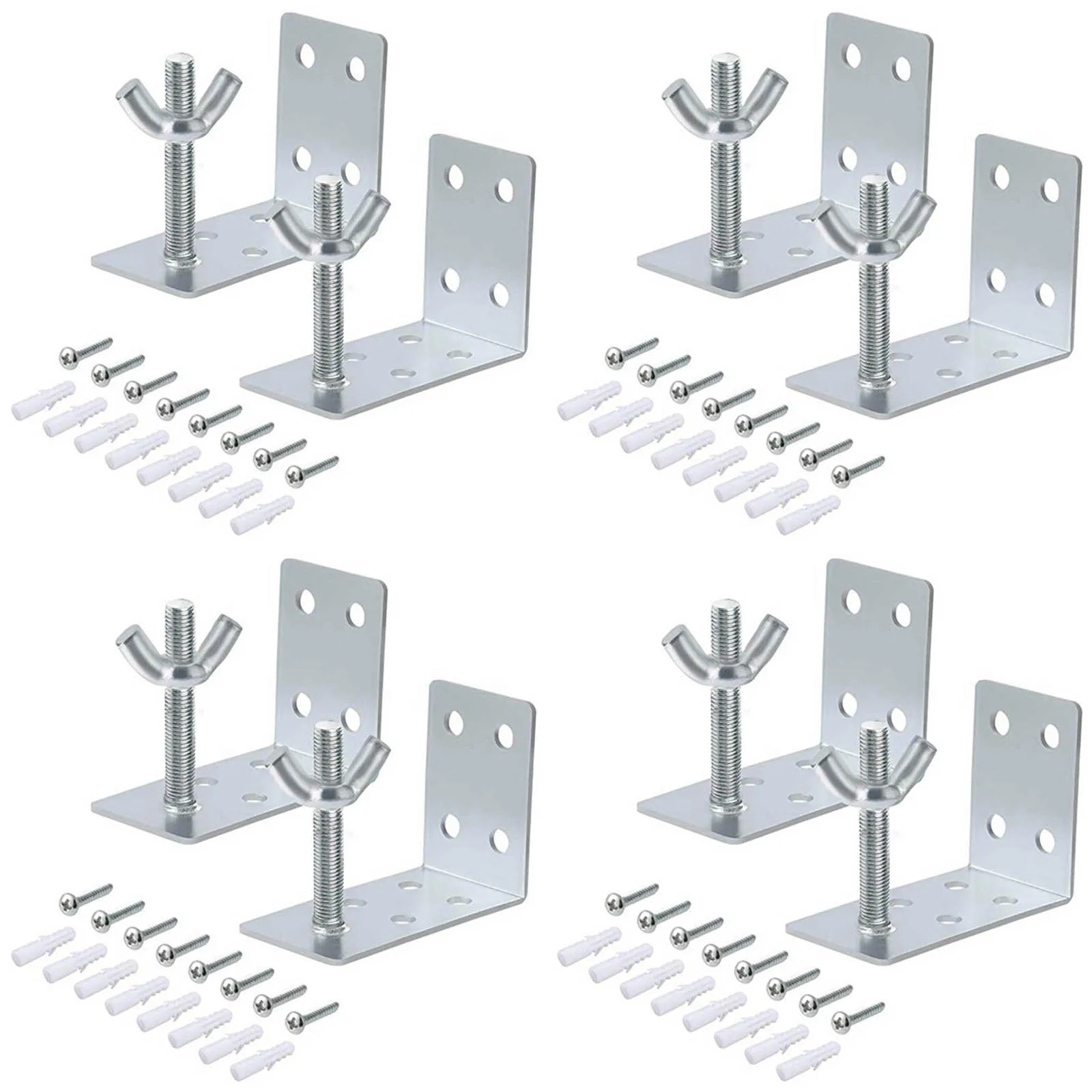 Coding Acces Set L Brackets Wing Nuts Wall Mount Ceiling 184g 8 Pack Durable For Bamboo For Woven Wood Reliable
Coding Acces Set L Brackets Wing Nuts Wall Mount Ceiling 184g 8 Pack Durable For Bamboo For Woven Wood Reliable