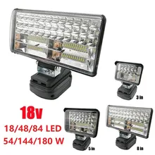 3/5/8 Inch 18V LED Work Light 18/48/84 LEDs Workshop Flashlights Torch Camping For 14.4V/18V Battery Outdoor LED Lights
3/5/8 Inch 18V LED Work Light 18/48/84 LEDs Workshop Flashlights Torch Camping For 14.4V/18V Battery Outdoor LED Lights