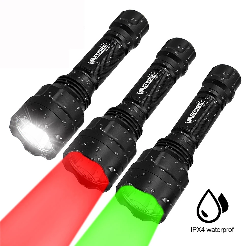 Tactical Light Green/Red/White LED Hunting Flashlight Torch 1-Mode Lamps Light by 18650 Battery No Battery
Tactical Light Green/Red/White LED Hunting Flashlight Torch 1-Mode Lamps Light by 18650 Battery No Battery