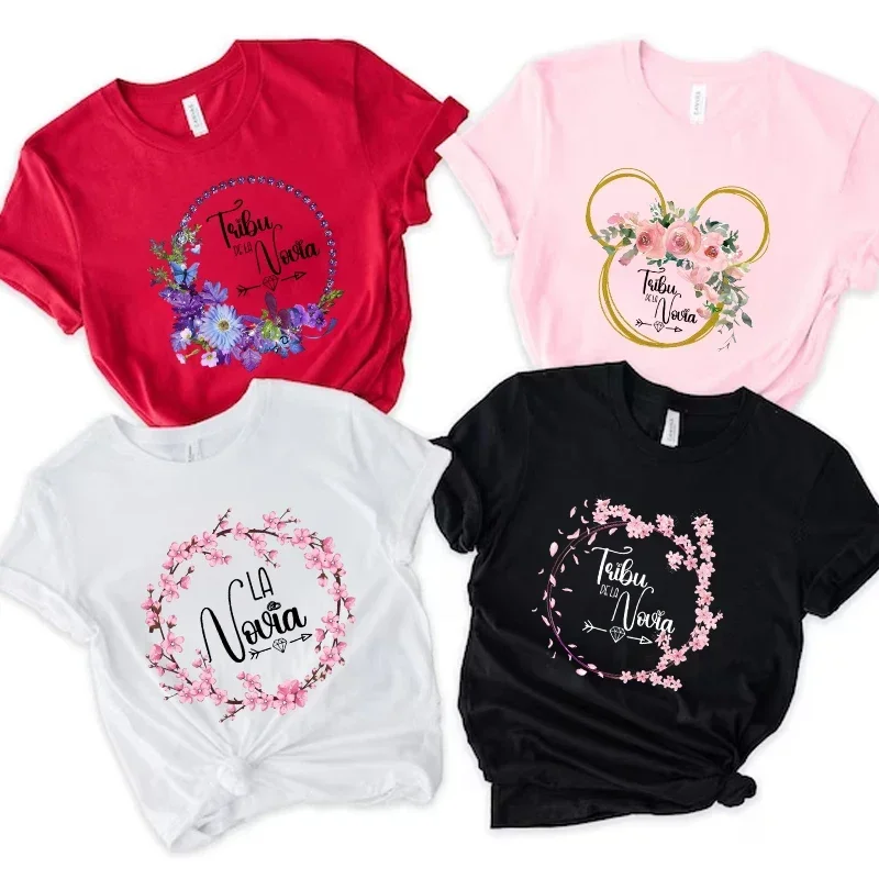 Bachelorette Hen Party T-shirt Future Bride To Be Tshirt Spanish Bridal Wedding Engagement Tops Team Bride Bridesmaid Floral Tee
Bachelorette Hen Party T-shirt Future Bride To Be Tshirt Spanish Bridal Wedding Engagement Tops Team Bride Bridesmaid Floral Tee