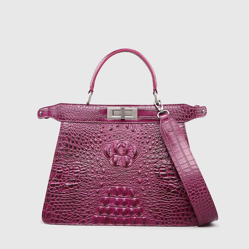Genuine leather crocodile pattern bag for women's portable one shoulder crossbody bag, European and American fashion kitten bag
Genuine leather crocodile pattern bag for women's portable one shoulder crossbody bag, European and American fashion kitten bag