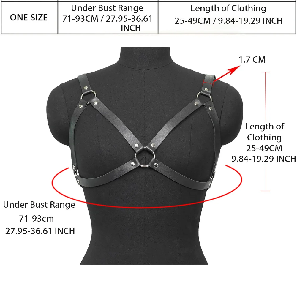 Women Sexy Harness Belt Chest Harness Leather Lingerie Sex Toys Fetish Clithing Punk Gothic Lingerie Harness Woman Accessories Women Sexy Harness Belt Chest Harness Leather Lingerie Sex Toys Fetish Clithing Punk Gothic Lingerie Harness Woman Accessories