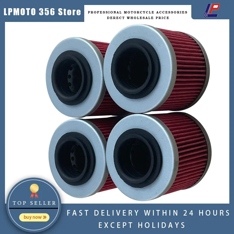 4PC Motorcycle Oil Filters For BMW F650 GS R13 00-04 G650 GS Sertao 11-14 Aprilia 320 TR 78-84 650 Pegaso 97-99
4PC Motorcycle Oil Filters For BMW F650 GS R13 00-04 G650 GS Sertao 11-14 Aprilia 320 TR 78-84 650 Pegaso 97-99