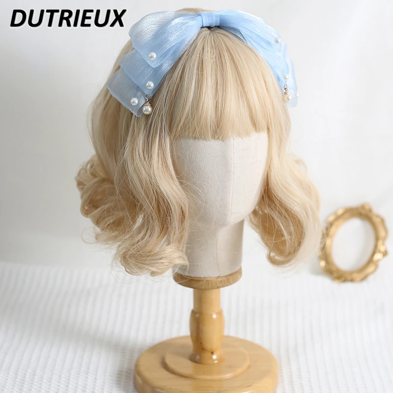 Japanese Style All-Matching Headband Hair Accessories Daily Elegant Bow Lolita Sweet Cute Kc Headwear Hairbows for Girls
Japanese Style All-Matching Headband Hair Accessories Daily Elegant Bow Lolita Sweet Cute Kc Headwear Hairbows for Girls