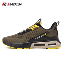 Baasploa Men Sport Shoes Breathable Mesh Walking Shoes Lightweight Non-Slip Outdoor Fashion Men Casual Sneakers Free Shipping