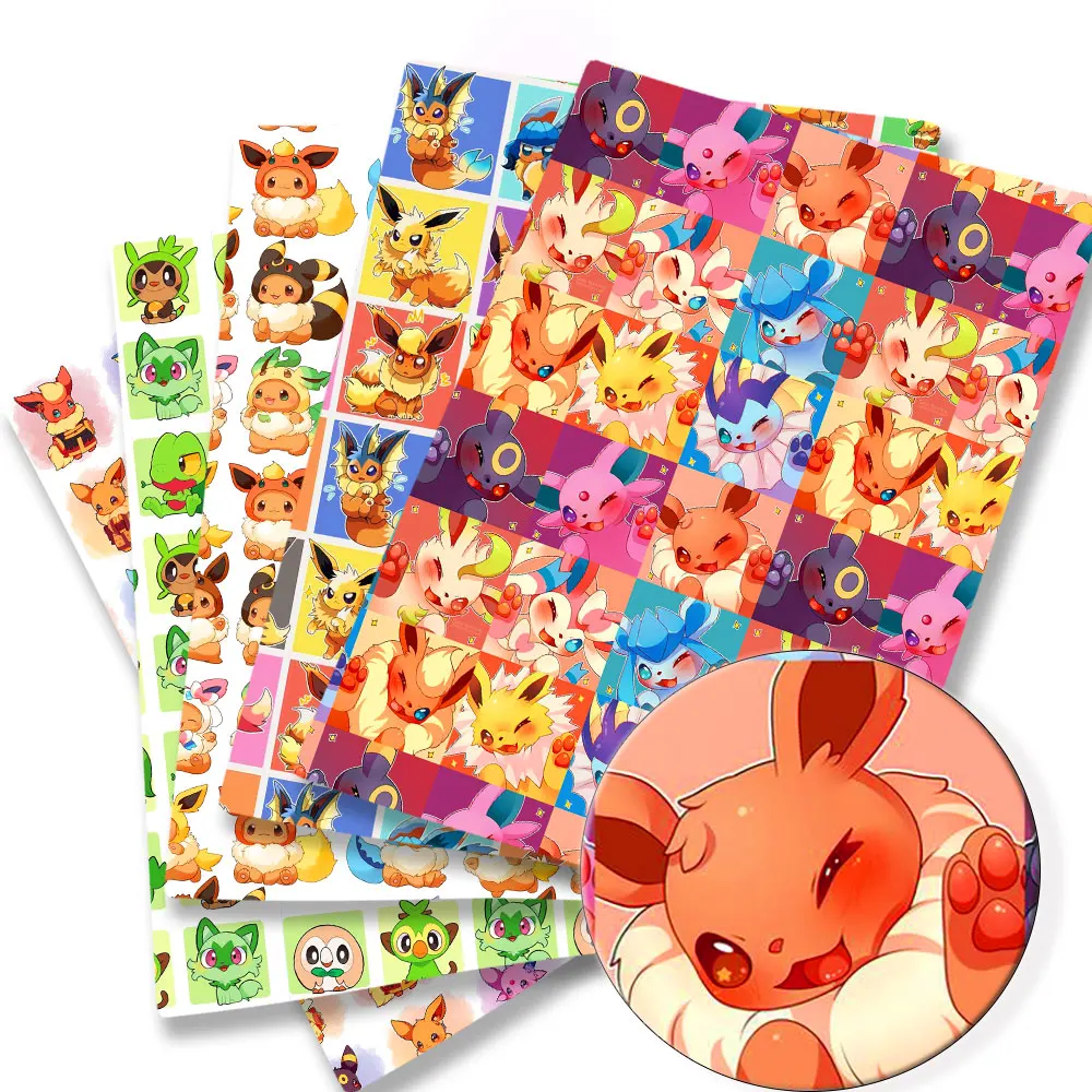 

Pokemon Cartoon Fabric140*50cm Handmade Sewing Patchwork Quilting Baby Dress Home Sheet Printed Fabric Fabric Sewing Kids Fabric