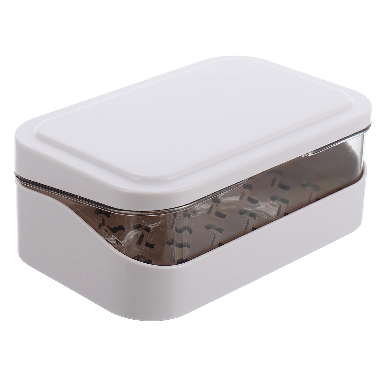 

Storage Case, Japanese Style Draining Dish, Saver Box with Lid for Bathroom or Kitchen