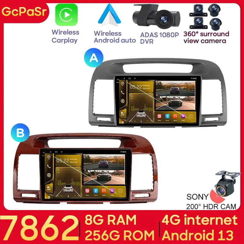 Android Car Radio For Toyota Camry 5 XV 30 2001 - 2006 Navigation Video Multimedia Player 5G WIFI Stereo QLED Screen No 2Din DVD
Android Car Radio For Toyota Camry 5 XV 30 2001 - 2006 Navigation Video Multimedia Player 5G WIFI Stereo QLED Screen No 2Din DVD
