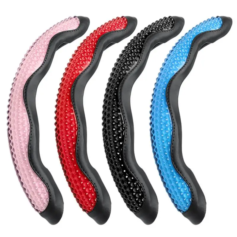 Steering Wheel Cover Ice Cooling Design Sporty Racing Grip Buckle Mounting Massage And Hand Fatigue Relief For Long Time Driving
Steering Wheel Cover Ice Cooling Design Sporty Racing Grip Buckle Mounting Massage And Hand Fatigue Relief For Long Time Driving
