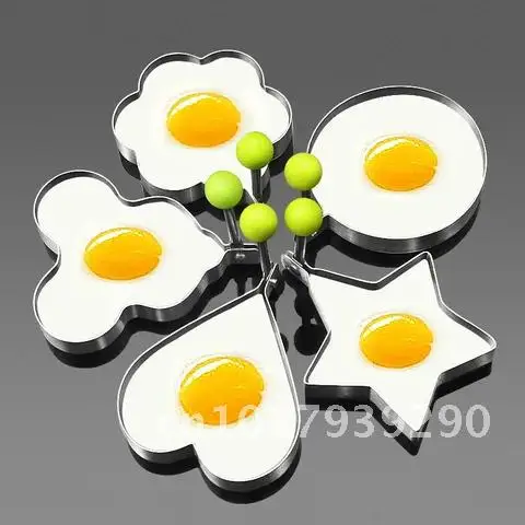 

Kitchen Gadgets 1Pcs Stainless Fried Egg Mold Bread Fruit Vegetable Shape Decor Creative Breakfast for Kids Kitchen Accessories