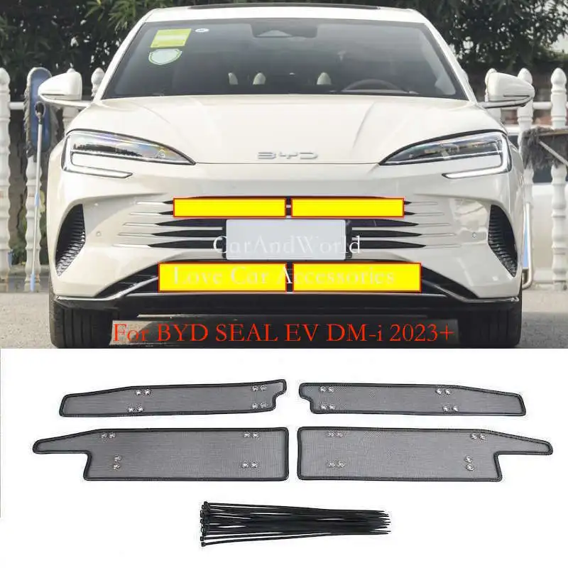 Stainless Steel Center Grille Insect Screening Mesh Insert Protector Net Trims Car Accessories For BYD SEAL EV ATTO 4 2022-2024
Stainless Steel Center Grille Insect Screening Mesh Insert Protector Net Trims Car Accessories For BYD SEAL EV ATTO 4 2022-2024