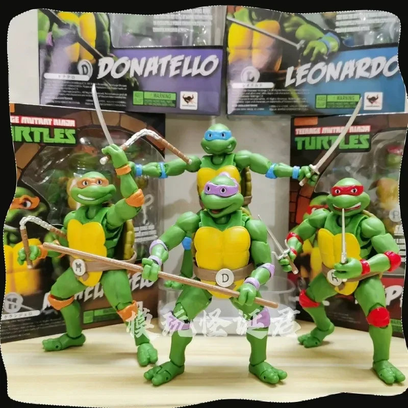 

Teenage Mutant Ninja Turtles Shf Anime Figures Leonardo Raphael Donatello Figurine Action Figure Tmnt Collection Model Toys