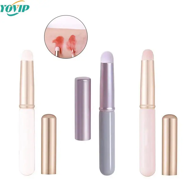 

Professional Lip Brush Mini Makeup Brushes Round Head Concealer Brush Beauty Natural Blending Brush Cosmetic Beauty Makeup Tool