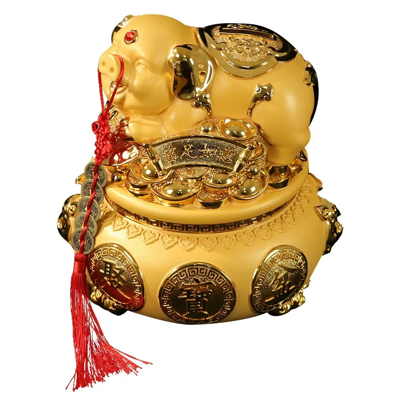 Creative Golden Pig Ornament Piggy bank Decoration of livingroom wine cabinet Home decoration accessories Gift for store opening
Creative Golden Pig Ornament Piggy bank Decoration of livingroom wine cabinet Home decoration accessories Gift for store opening