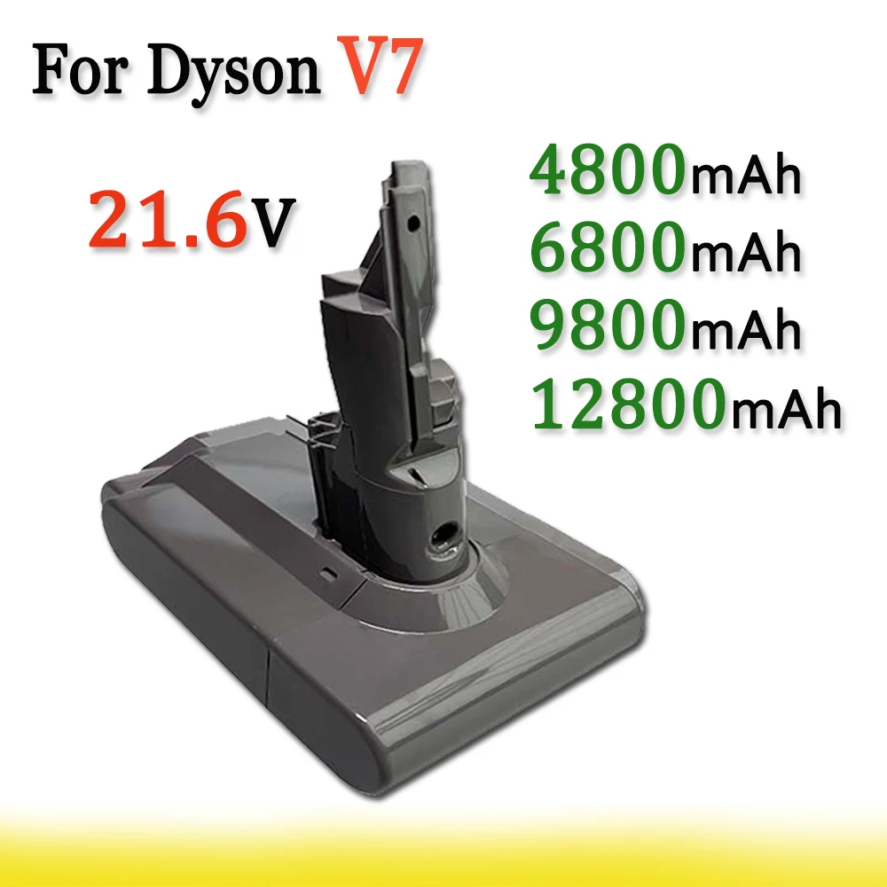 For Dyson V7 21.6V 4800/6800/9800/12800mAh high-capacity Handheld Vacuum Cleaner Battery Replacement
For Dyson V7 21.6V 4800/6800/9800/12800mAh high-capacity Handheld Vacuum Cleaner Battery Replacement