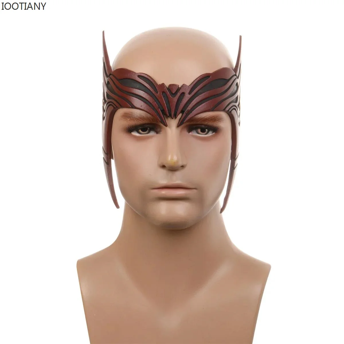 

2023 Movie Scarlet Witch Wanda Cosplay Headwear Costume Maximoff Soft Pu Crown Mask Headdress Halloween Party Tiara Gift Prop