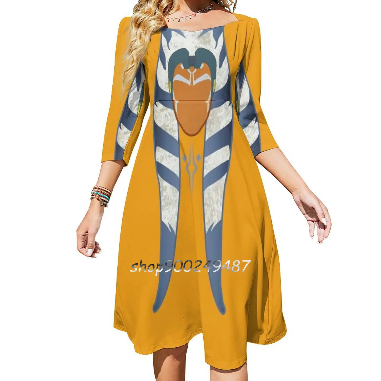 Ahsoka Tano Flare Dress Square Neck Dress Elegant Female Fashion Printed Dress Ahsoka Tano Ahsoka Tano
Ahsoka Tano Flare Dress Square Neck Dress Elegant Female Fashion Printed Dress Ahsoka Tano Ahsoka Tano