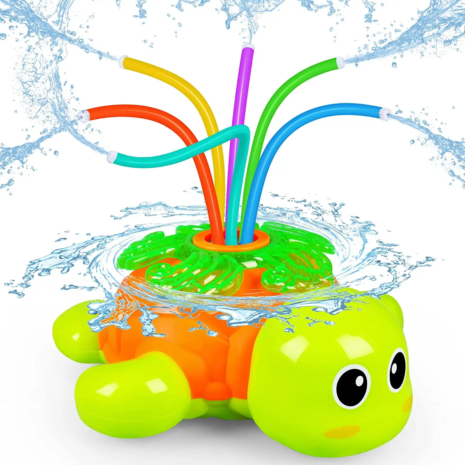 Outdoor Sprinkler for Kids Backyard Rotating Turtle Sprinkler with Swing Tube Splashing Summer Outside Garden Lawn Water Toys
Outdoor Sprinkler for Kids Backyard Rotating Turtle Sprinkler with Swing Tube Splashing Summer Outside Garden Lawn Water Toys