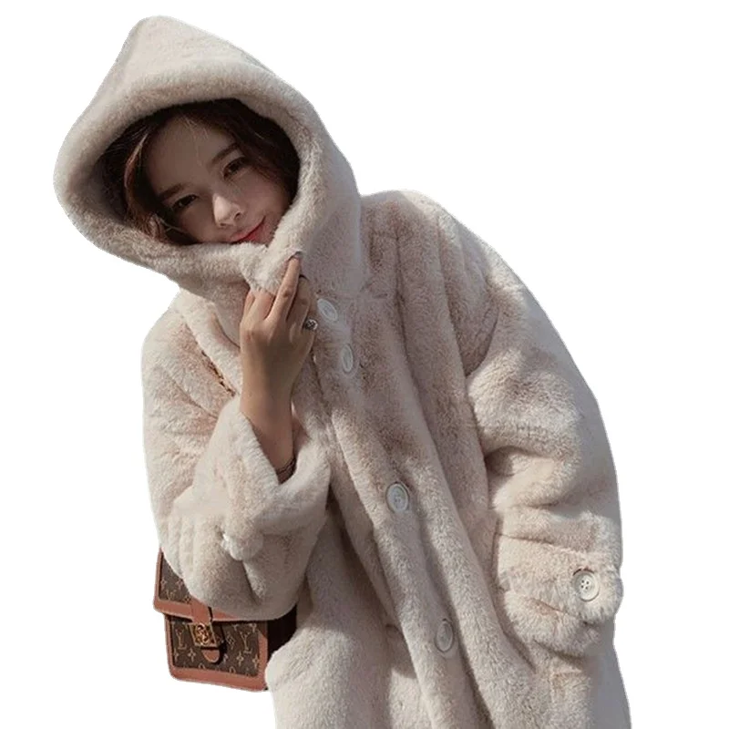 Winter Jackets for Women 2023 New in Outerwears Female Hooded Plush Jacket Ladies Faux Rabbit Fur Coat Women Warm Teddy Coat
Winter Jackets for Women 2023 New in Outerwears Female Hooded Plush Jacket Ladies Faux Rabbit Fur Coat Women Warm Teddy Coat