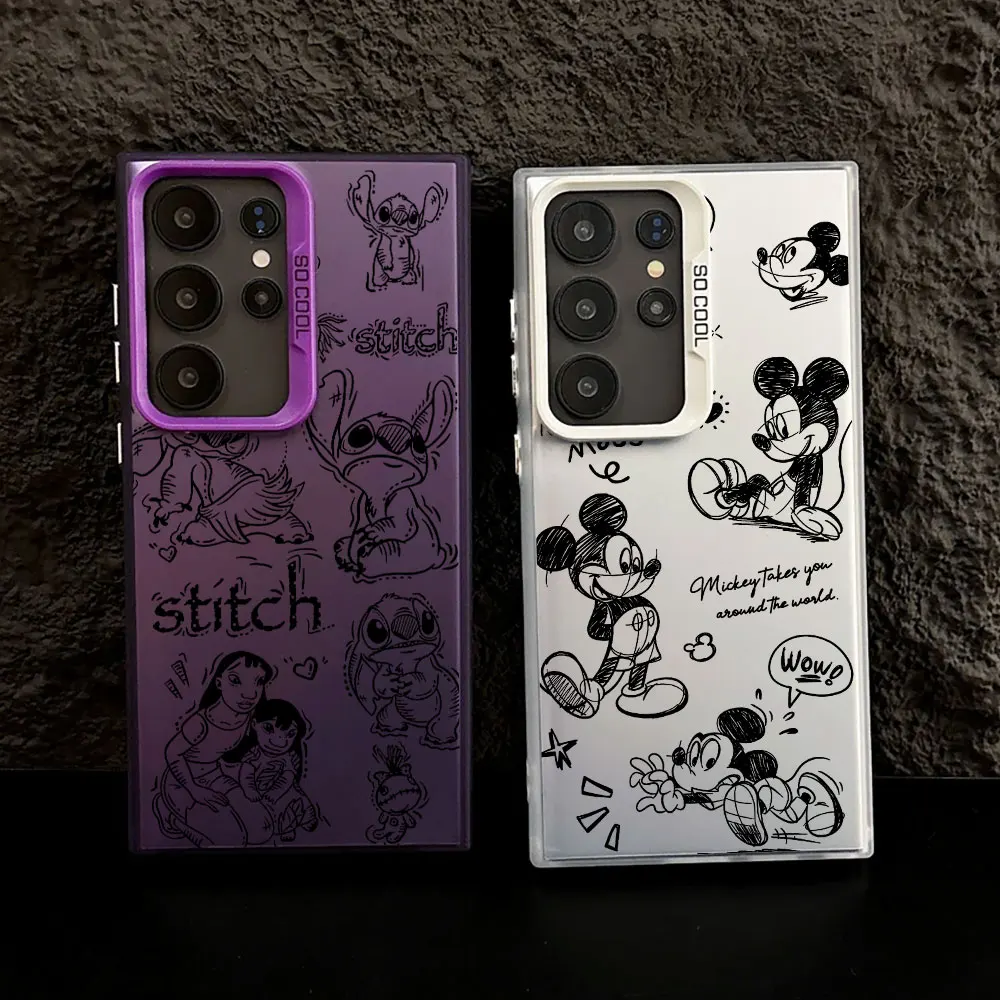 Stitchs Mickeys Minnies Art S25 Case For Samsung S25 S24 Ultra For Galaxy S23 S22 S21 FE S20 Ultra Plus Shockproof Phone Cover Stitchs Mickeys Minnies Art S25 Case For Samsung S25 S24 Ultra For Galaxy S23 S22 S21 FE S20 Ultra Plus Shockproof Phone Cover