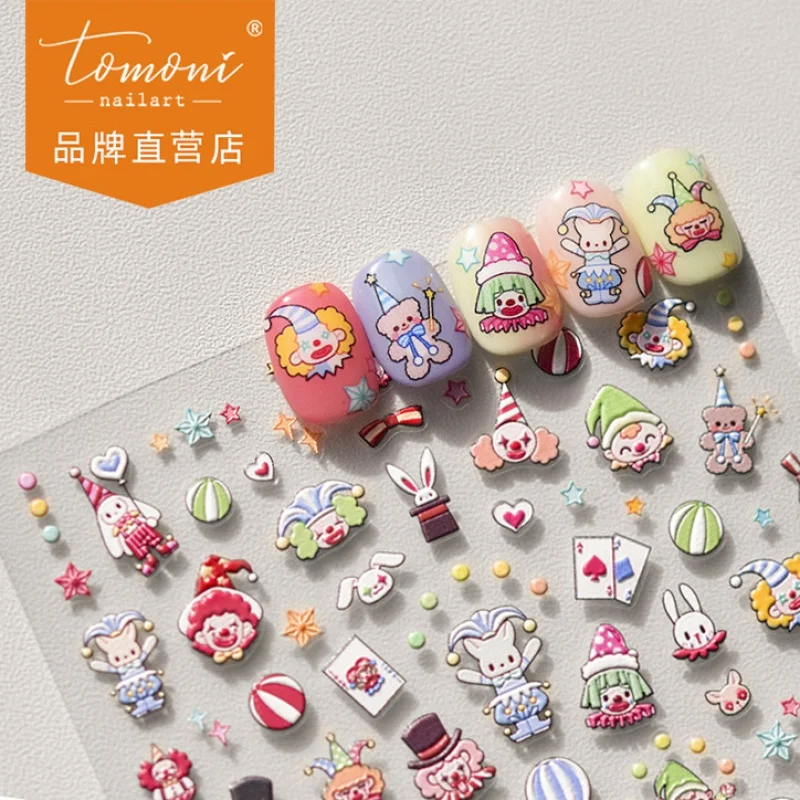 Tomoni Embossed Nail Stickers Popular Cute Nail Sticker Factory Wholesale Japanese Clown Performance 3593
Tomoni Embossed Nail Stickers Popular Cute Nail Sticker Factory Wholesale Japanese Clown Performance 3593