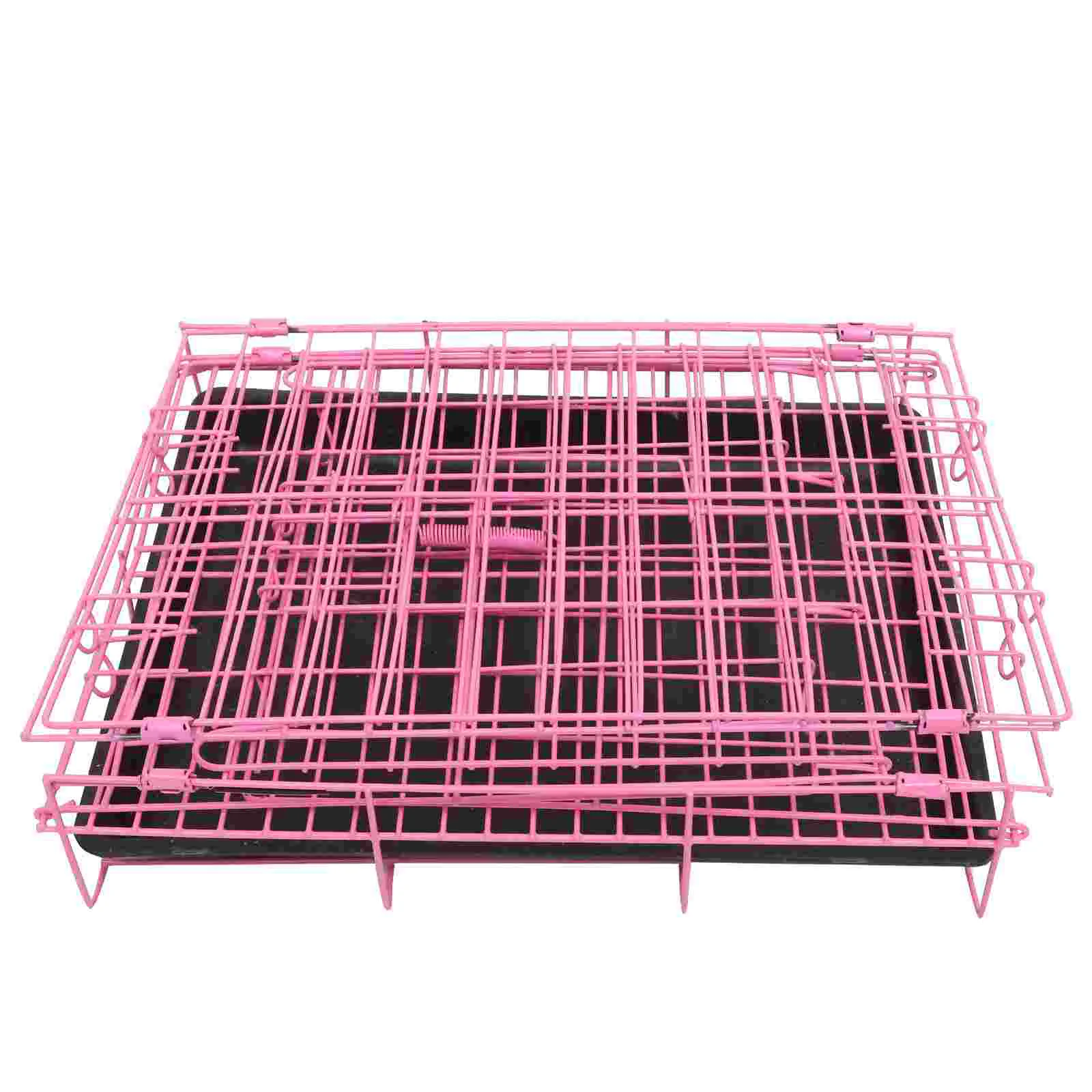 

Kennel Folding Cage, 1 Pc Pets Crate Folding Metal Crate Foldable Single Cage|35x26x34cm