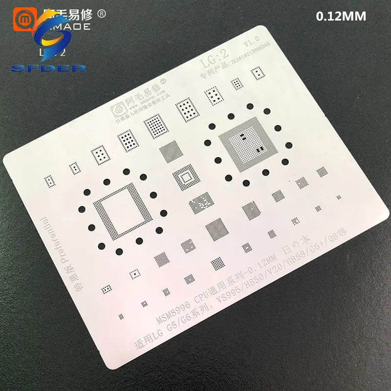 Amaoe BGA трафарет LG2 MSM8996 CPU/RAM для LG G5/G6/VS995/H850/V20/H868/G6 +/Q8 Power wifi Аудио чип IC Оловянная пайка реболлинг
Amaoe BGA трафарет LG2 MSM8996 CPU/RAM для LG G5/G6/VS995/H850/V20/H868/G6 +/Q8 Power wifi Аудио чип IC Оловянная пайка реболлинг
