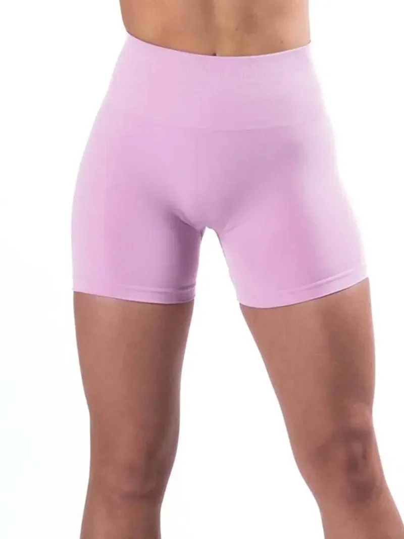 Шорты женские эластичные дышащие с эффектом пуш-ап и высокой талией 
Шорты женские эластичные дышащие с эффектом пуш-ап и высокой талией