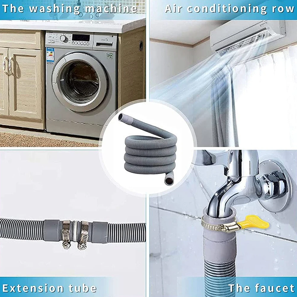 1.5M Universal Washing Machine Dishwasher Drain Waste Hose Extension Pipe Plastic Flexible Drain Hose Extension Kit
1.5M Universal Washing Machine Dishwasher Drain Waste Hose Extension Pipe Plastic Flexible Drain Hose Extension Kit