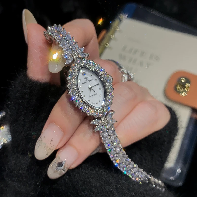 Royal Crown Women's Watch Mother-of-pearl Japan Movt Hours Fine Fashion Jewelry Bracelet Luxury Crystal Girl's Birthday Gift Box
Royal Crown Women's Watch Mother-of-pearl Japan Movt Hours Fine Fashion Jewelry Bracelet Luxury Crystal Girl's Birthday Gift Box