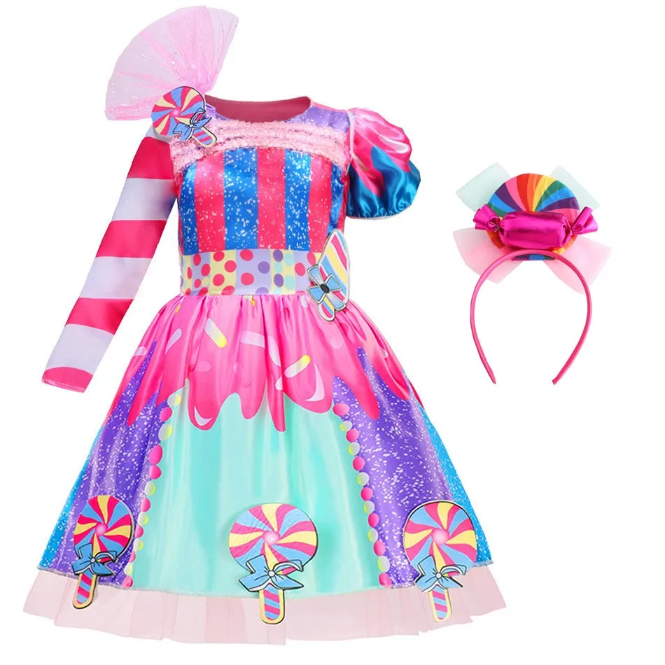 New Sweet Lollipop Candy Girl Dress Carnival Party Little Kids Birthday Costume Fancy Rainbow Tutu Children Wedding Clothes
New Sweet Lollipop Candy Girl Dress Carnival Party Little Kids Birthday Costume Fancy Rainbow Tutu Children Wedding Clothes