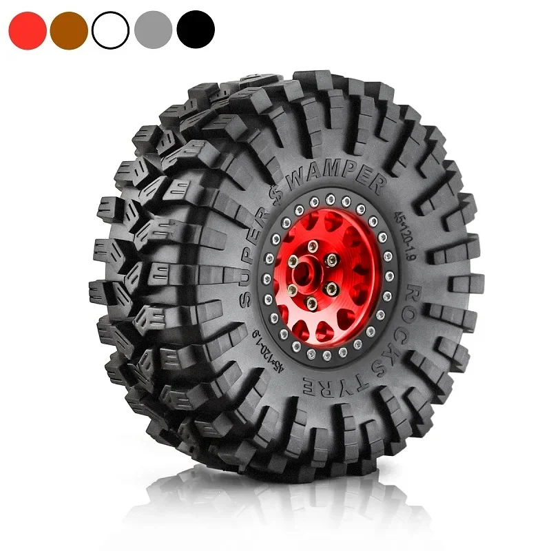 4pcs 120mm 1.9" Metal Beadlock Wheel Rim Rubber Tire Set for 1/10 RC Crawler Car Traxxas TRX4 RC4WD D90 Axial SCX10 II III MST
4pcs 120mm 1.9" Metal Beadlock Wheel Rim Rubber Tire Set for 1/10 RC Crawler Car Traxxas TRX4 RC4WD D90 Axial SCX10 II III MST