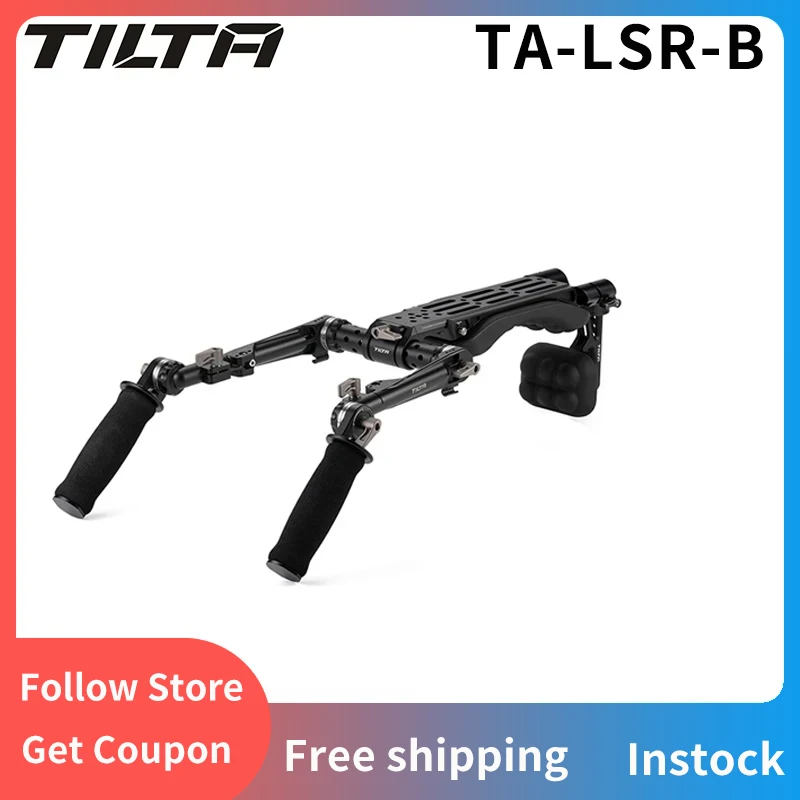 

TILTA TA-LSR-B Lightweight Shoulder Rig Black compatible With Sony Canon BMPCC Nikon camera Unique Manfrotto/ARCA Baseplate