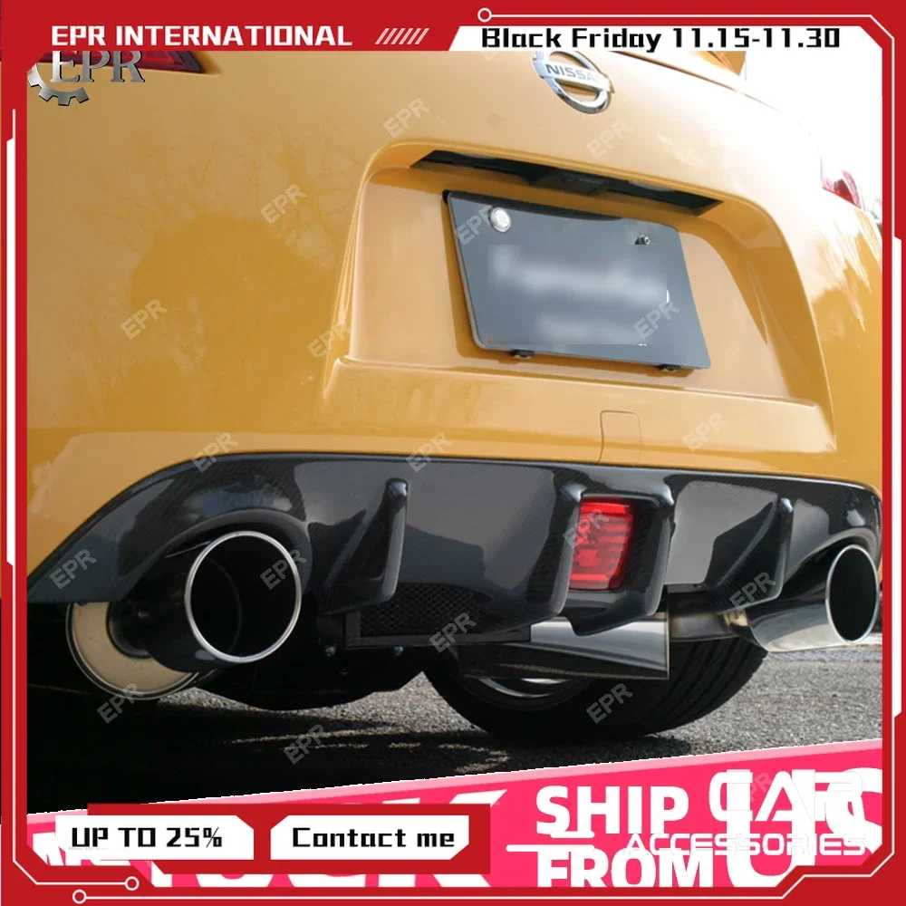 (Free Shipping US Warehouse) Carbon Rear Diffuser For Nissan 370Z Z34 Rear Carbon Fiber OEM Bumper Diffuser Trim 2009+ 
(Free Shipping US Warehouse) Carbon Rear Diffuser For Nissan 370Z Z34 Rear Carbon Fiber OEM Bumper Diffuser Trim 2009+
