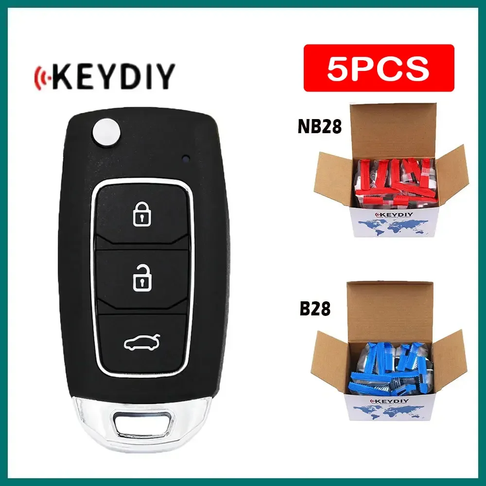 

5pcs KEYDIY NB28 B28 3 Buttons Universal Multi-functional Remote Key for KD-MAX/KD900/KD-X2 Key Programmer for Hyundai Style