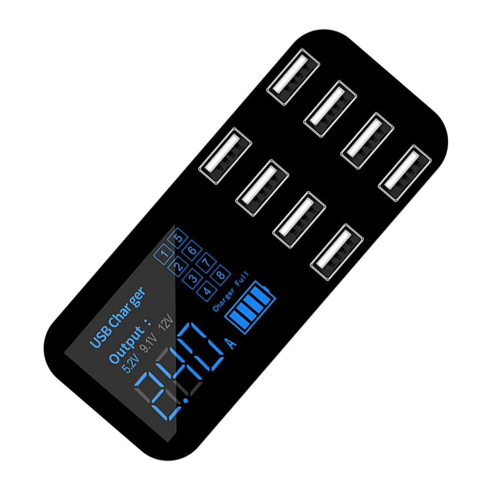 Модель A9S, быстрая зарядка, 8 портов USB, 40 Вт, ЖК-дисплей, зарядное устройство 1 в 8, ультратонкое для всех автомобилей
Модель A9S, быстрая зарядка, 8 портов USB, 40 Вт, ЖК-дисплей, зарядное устройство 1 в 8, ультратонкое для всех автомобилей