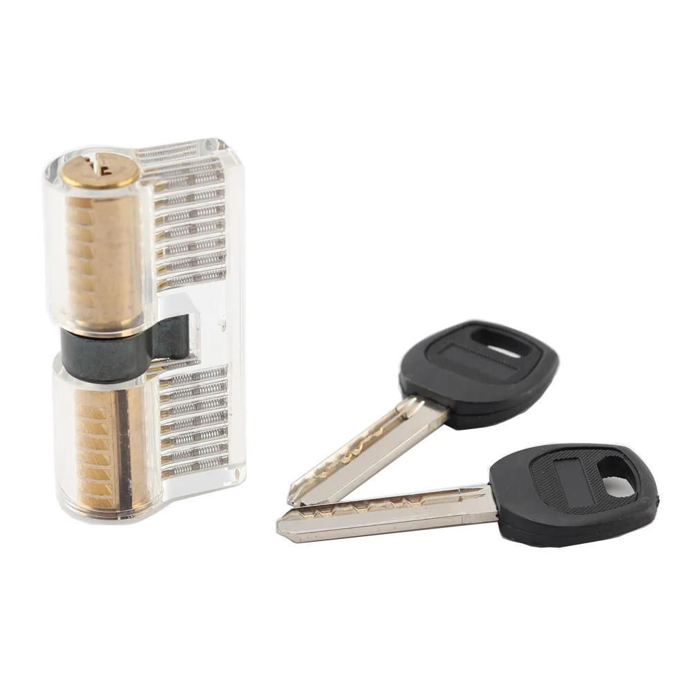 

LG005 Locksmith Supplier Hardware Practice Transparent Lock Pick Visible Training Skill Cutaway Inside Copper Padlock Tool