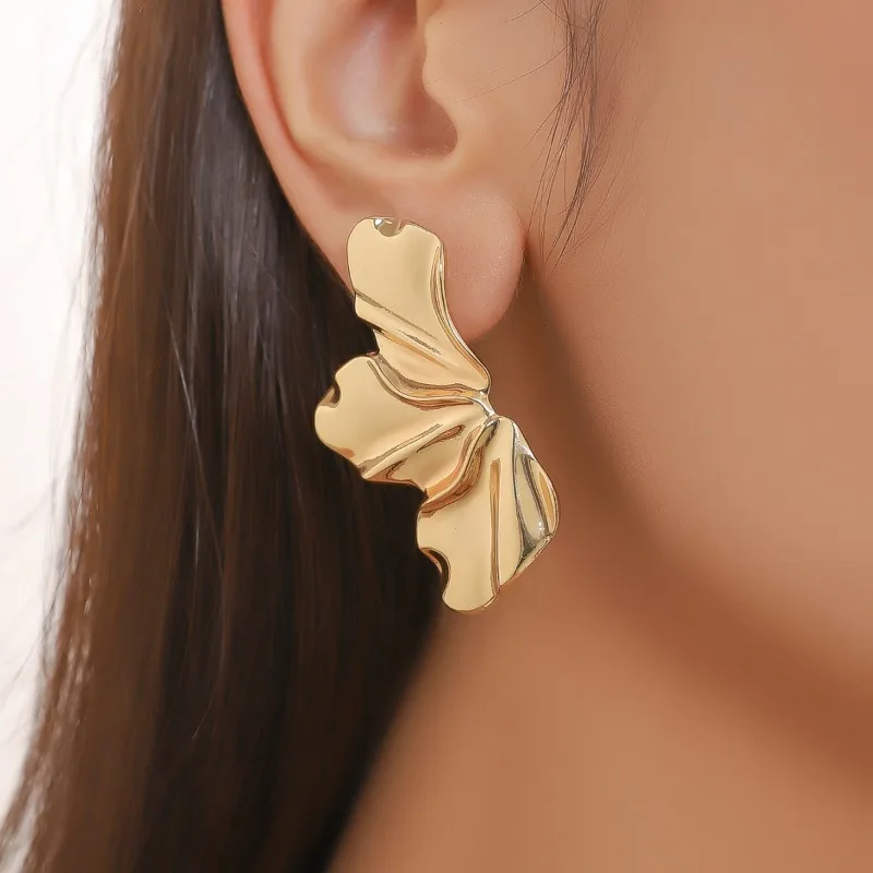 Stainless Steel Chic Half Flower Stud Earrings Minimalist Irregular Petal for Women New Gold Color Earrings Party Jewelry 3 Mallzona Sa1990daa39ff47c081c19396c0c8ca51d Stainless Steel Chic Half Flower Stud Earrings Minimalist Irregular Petal for Women New Gold Color Earrings Party Jewelry Mallzona
